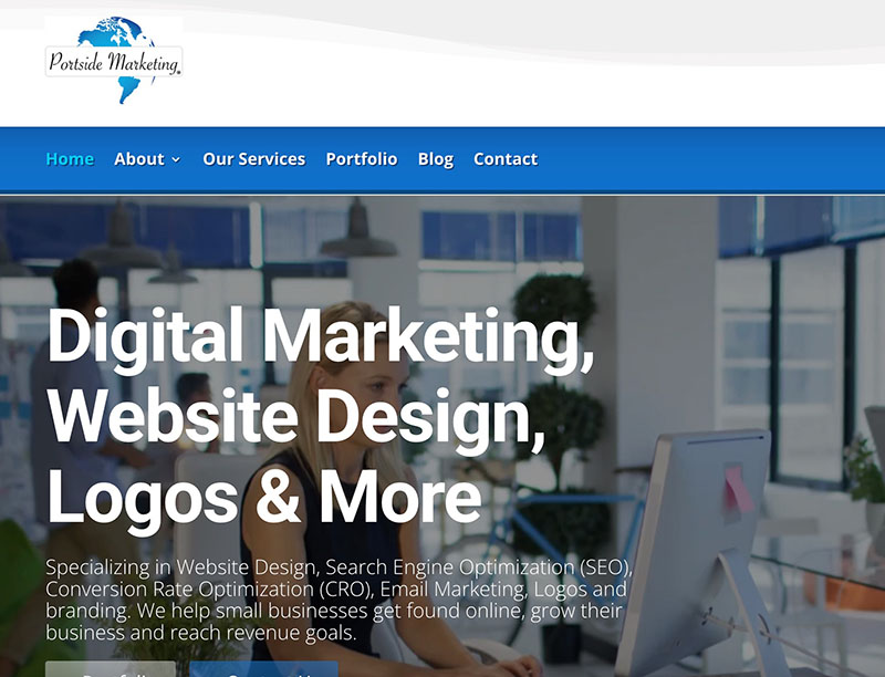 Image of website home page - web design springfield oh